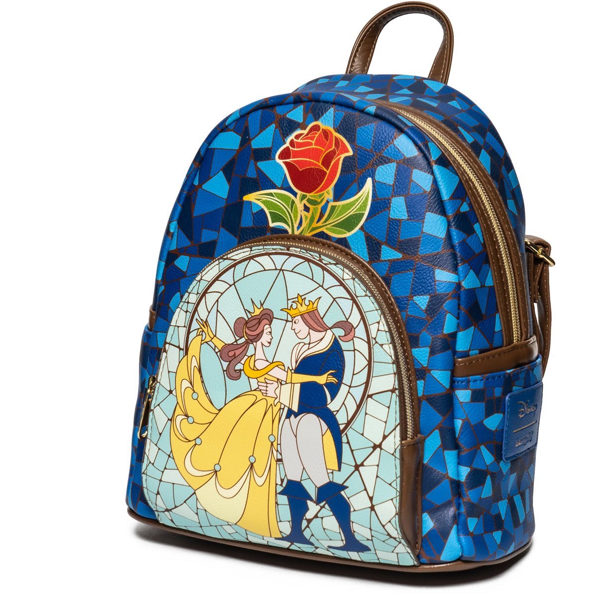 Loungefly Beauty and the Beast Stained-Glass Window Mini-Backpack