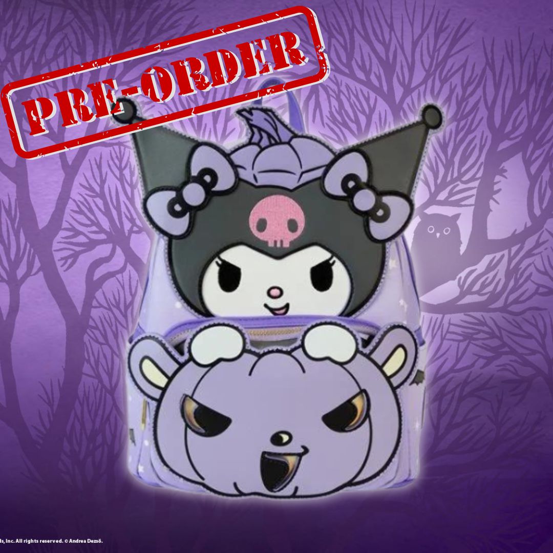 PRE ORDER - Sanrio Kuromi Pumpkin Mini-Backpack