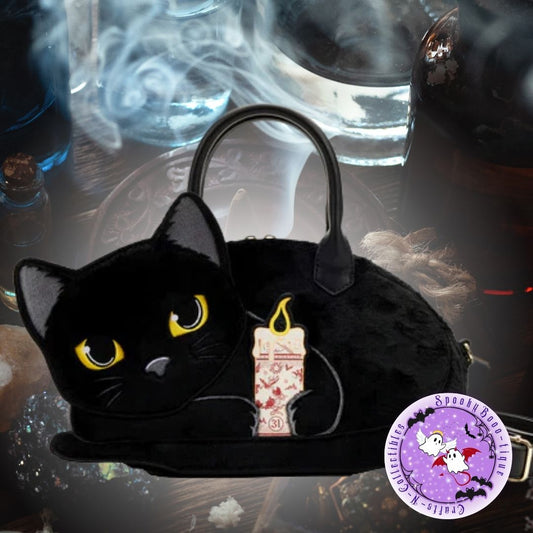 Loungefly Disney Hocus Pocus Binx Holding Candle Crossbody Bag