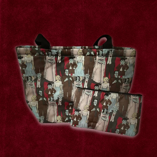 Horror Tote Bag with matching MIni - The Munsters Family