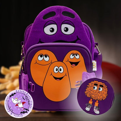 McDonald's Grimace Cosplay Crossbuddies Bag - Loungefly