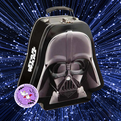 Bioworld Star Wars Darth Vader Head Shaped Embossed Metal Tin Tote