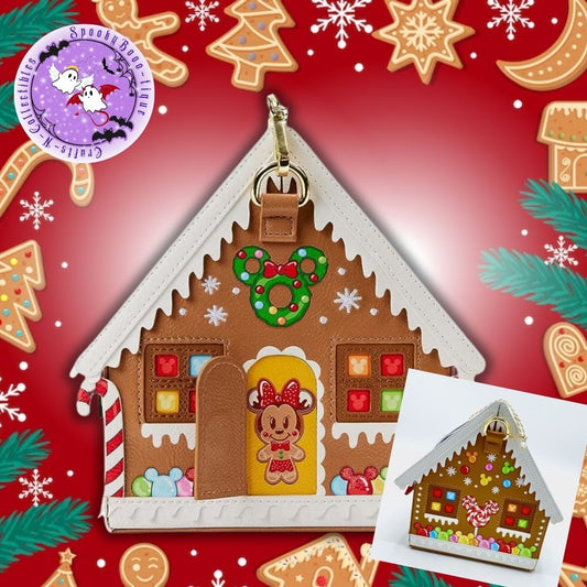 Loungefly Stitch Shoppe Minnie Gingerbread House Bag