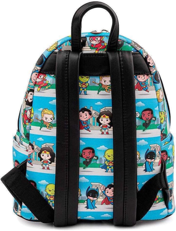 Loungefly DC Comics Superheroes Chibi Mini Backpack