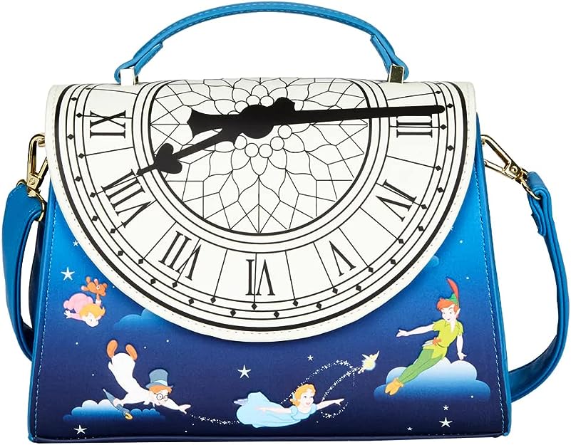 Loungefly Peter Pan Glow-In-The-Dark Clock Crossbody Bag