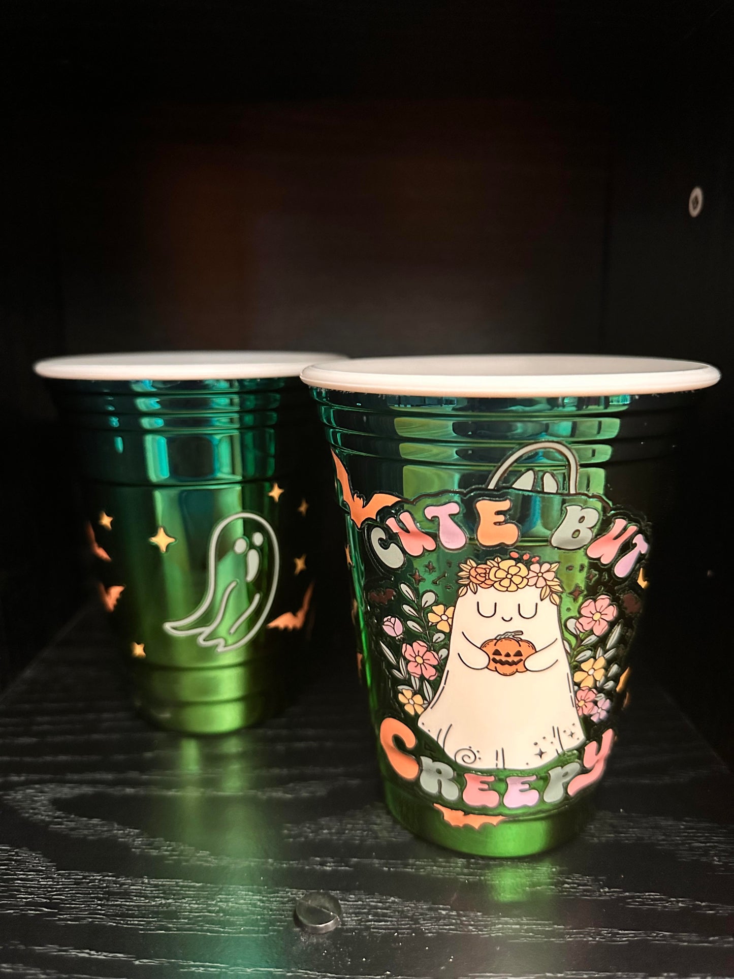 Cute But Creepy 16oz Plastic Cup Set