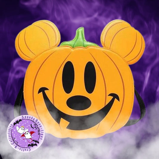 Loungefly Jack o' Lantern Mickey Mouse Crossbody Bag