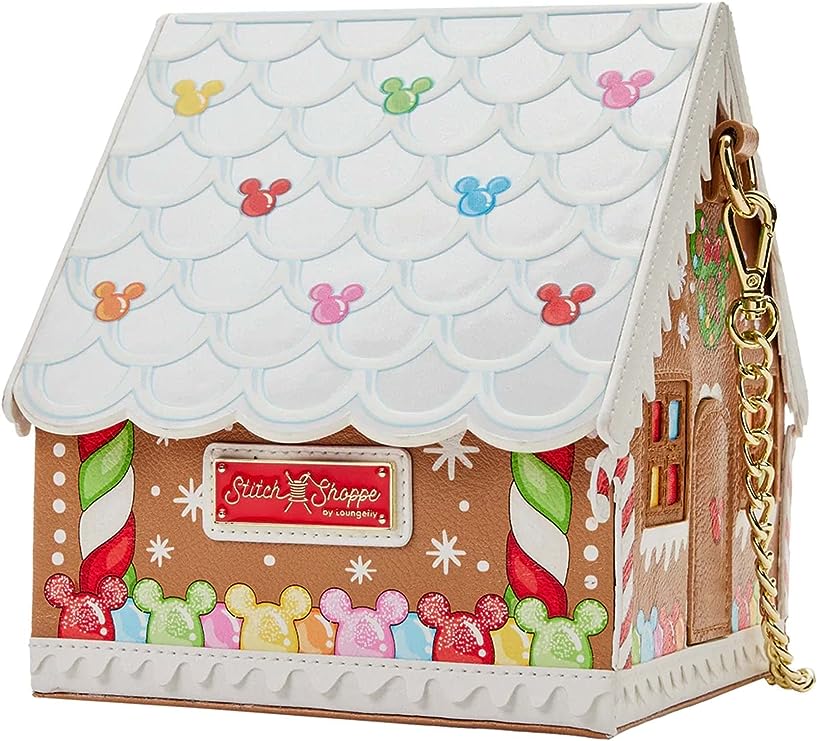 Loungefly Stitch Shoppe Minnie Gingerbread House Bag