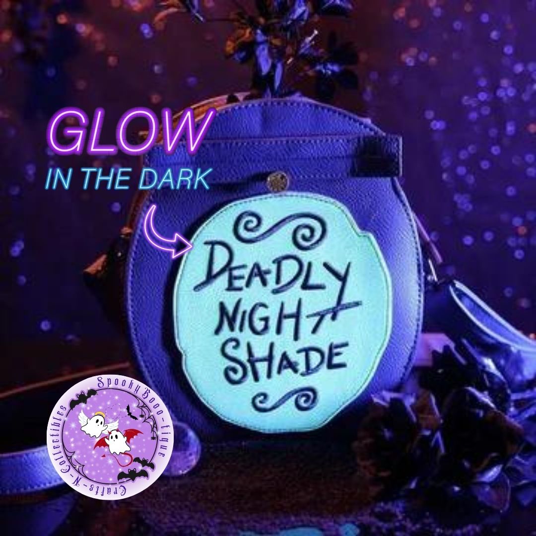 Loungefly Disney Nightmare Before Christmas Deadly Night Shade Crossbody Purse - Exclusive