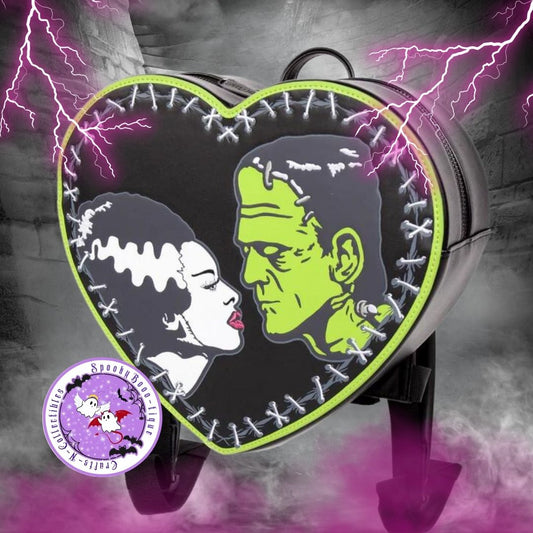 Bride of Frankenstein Heart Backpack