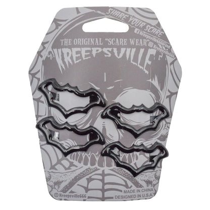 Bat Snap Hair Clips Black - Kreepsville