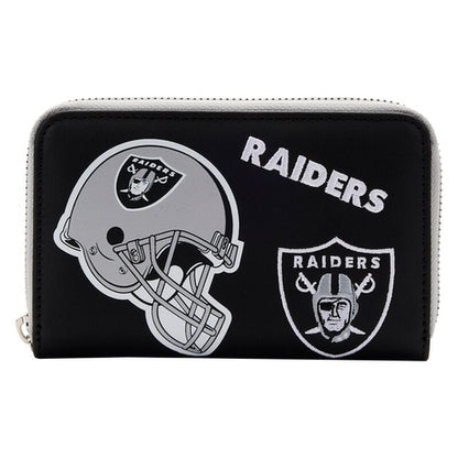 NFL Las Vegas Raiders Patches Zip Around Wallet