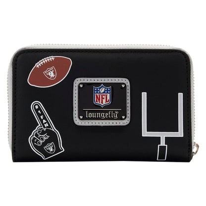 NFL Las Vegas Raiders Patches Zip Around Wallet