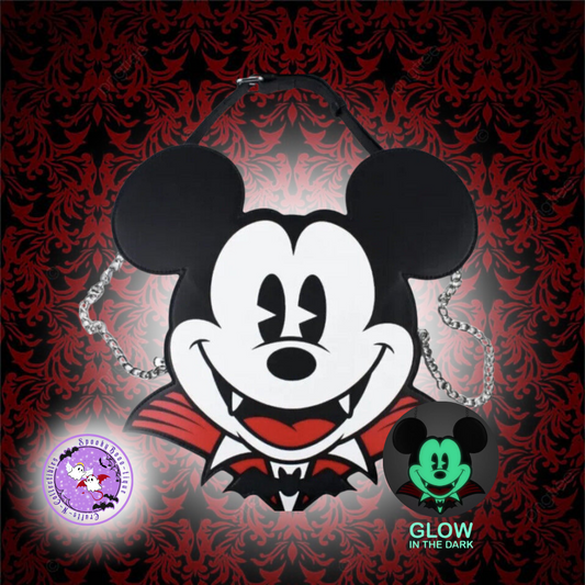 Mickey Mouse Vampire Glow-in-the-Dark Crossbody Bag by Cakeworthy