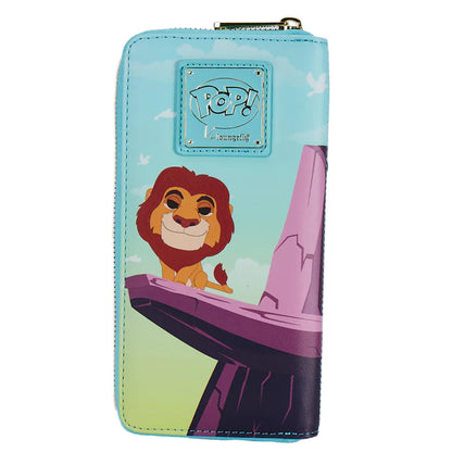 Lion King Pride Rock Pop! by Loungefly Zip-Around Wallet