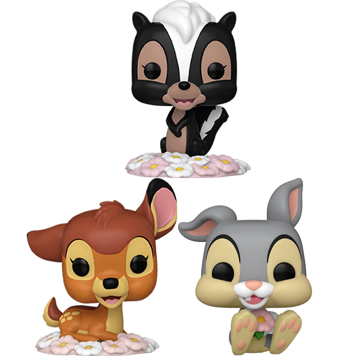 Bambi and Friends Funko Pops Set - Bambi, Flower and Thumper