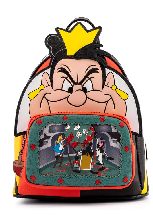 Loungefly Disney Villains Scene Series Queen of Hearts Mini Backpack