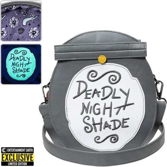 Loungefly Disney Nightmare Before Christmas Deadly Night Shade Crossbody Purse - Exclusive